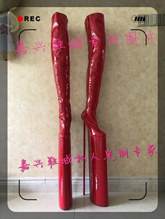 嘉兴鞋 摩天高跟靴 城 女王调教60厘米摩天长筒靴 X002 欧美爆款