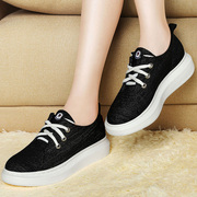 Centennial trifle canvas 2015 new casual shoes with low Korean flat-bottom strap platform shoes