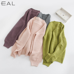 eal羽迹韩国东大门春款针织衫女套头毛衣大码女装L60