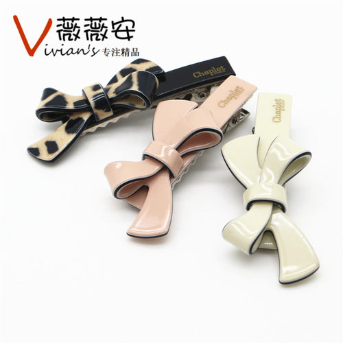 佩妮chaplet小蝴蝶结树脂鸭嘴夹