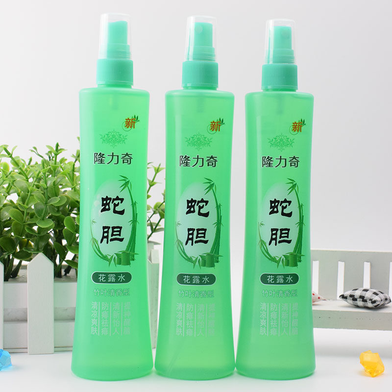 包邮隆力奇蛇胆花露水竹叶清香195ml喷雾香水默默无蚊止痒蚊不叮图片