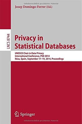 【预售】Privacy in Statistical Databases: UNESCO Chair...