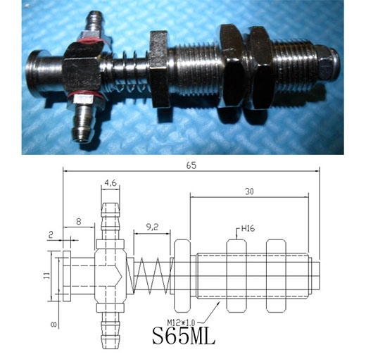 机械手配件 天行大头金具S65ML 吸盘座 吸盘支架 吸着11-M12-L65