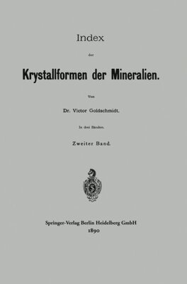 【预订】Index Der Krystallformen Der Mineral...
