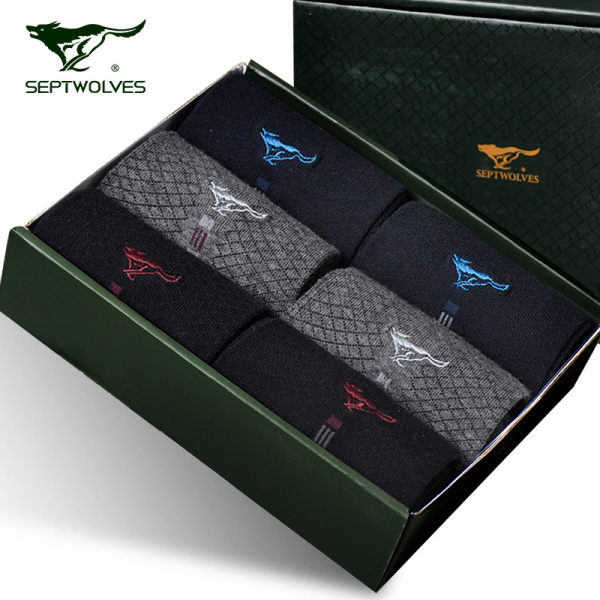 七匹狼 男士 薄款 男士短袜 6双盒装 优惠券折后￥19.9包邮（￥49.9-30）