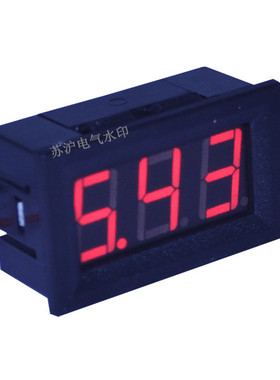 电动车用直流电压表头2线DC4.5-30V直接测量交流AC700-500v红色表