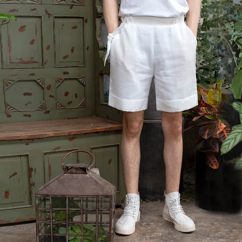 冰藜 网纱双层宽松版潮流短裤 山谷少年VALLEYOUTH设计师男装|msdalam kategori Pakaian Lelaki, seluar santai - dari Buy2taobao.com untuk memberikan perkhidmatan ejen Taobao profesional membeli