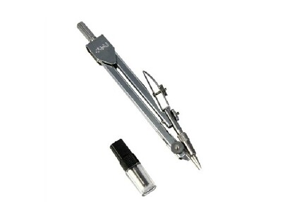 得力8601金属圆规 学生圆规 绘图设计使用 国际标准圆规 带铅笔芯