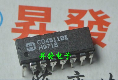 〖昇發电子〗七段码转换驱动器 CD4511BE TC4511BP 直插DIP-16
