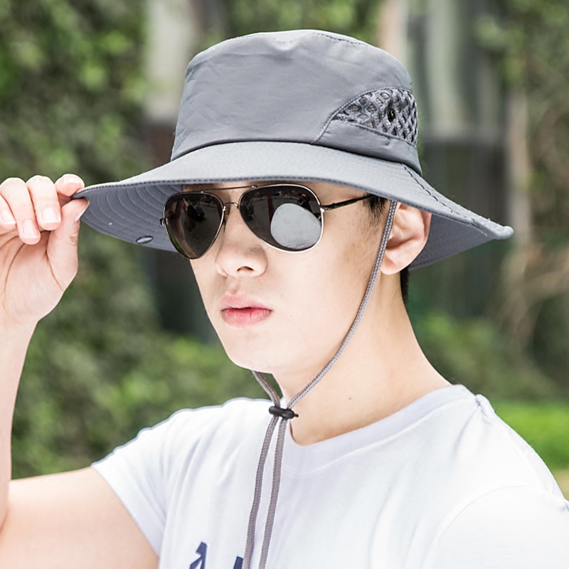 帽子男夏天遮阳防晒帽出游太阳帽韩版潮登山帽户外钓鱼帽渔夫盆帽在类目 服饰配件/皮带/帽子/围巾, 帽子中 - 来自Buy2taobao.com提供专业的淘宝代购服务