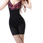 朱林禾羽科学束型黑色超高腰开裆中束裤 收腹提臀美腿小腿肌肉消除