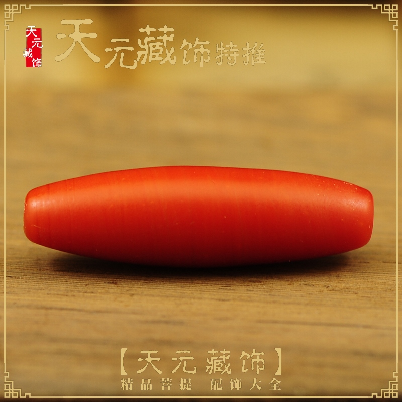 散红色珠项链佛珠配饰散珠老琉璃