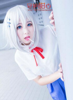 噬血狂袭叶濑夏音魂魄妖梦鸢一折纸j假毛银白色短发cosplay假发