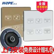 向往智能背景音响wifi无线家庭音箱系统功放机主机喇叭控制器套装