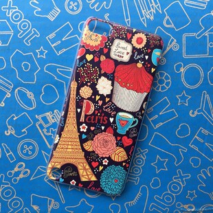 适用于苹果 ipod touch5 浮雕保护套彩绘壳itouch5硬壳PC外壳潮男女后盖