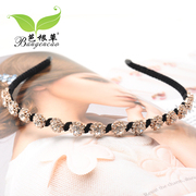 Rhinestones tiara issuing women Korea sweet headband pressure Japanese and Korean headband hair clip jewelry headband girl