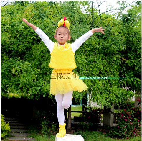 六一幼儿童动物表演服装小鸡也疯儿童演出服