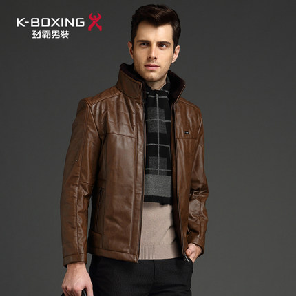劲霸男士外套冬季 商务男装棉衣 立领短款修身棉服男|FMHX4536