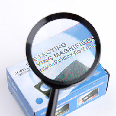 MYSTERY 黑边75口径放大镜  MG87055 3X 75 Straight Handle Magnifier