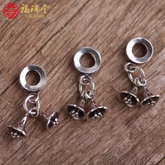 Tibetan jewelry plum Passepartout alloy pendant beads DIY insulation Crystal bracelets Beads Bracelet diamond Moon and stars accessories