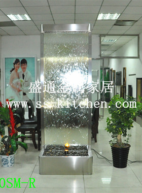 室内屏风结婚礼物隔断流水摆件