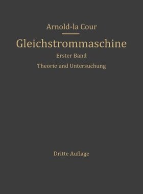 【预订】Die Gleichstrommaschine: Ihre Theori...