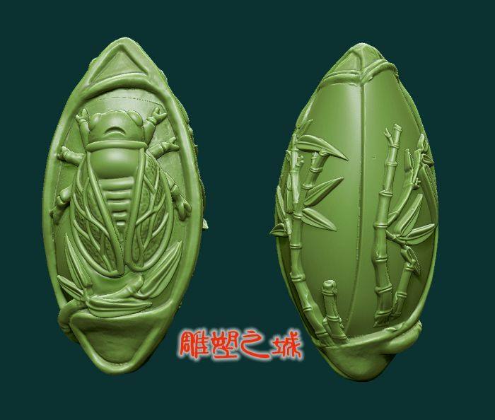 圆雕图 三维立体图 3d打印机模型 stl文件 核雕知足100