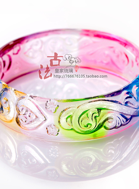 新款脱蜡百搭风五彩加宽版手环