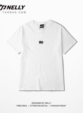 夏季新款原创复古卡通嘻哈说唱日系印花纯棉修身短袖T恤男圆领