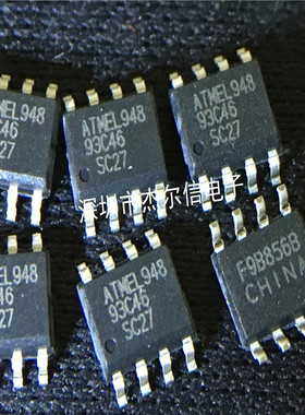 AT93C46A-10SC-2.7 93C46 SC27 ATMEL SOP8 进口原装 可直拍 出样