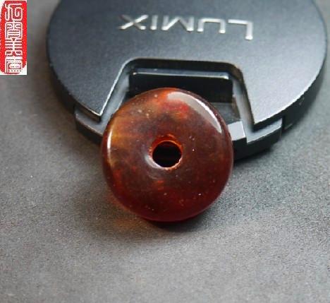 天然琥珀波兰古董深咖啡老蜜蜡算盘珠饼珠散珠特价配件证书b