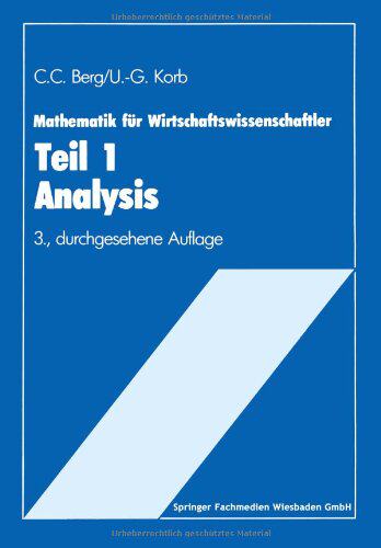 【预售】Mathematik Fur Wirtschaftswissenschaftler: Tei...
