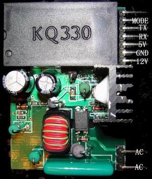 KQ-132K(带485接口)快速电力线载波模块/无需任何外围元件