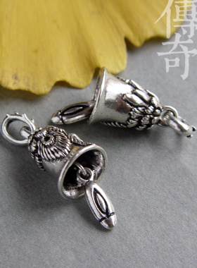 藏银合金铃铛圣诞饰品手工材料