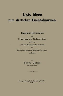 【预订】Lists Ideen Zum Deutschen Eisenbahnwesen