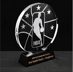水晶奖杯 定制篮球MVP 现货定做  奖牌奖品  水晶 定制 刻字免费