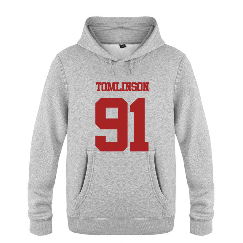 男式摇滚卫衣 louis tomlinson 91 单向组合 one direction 1d