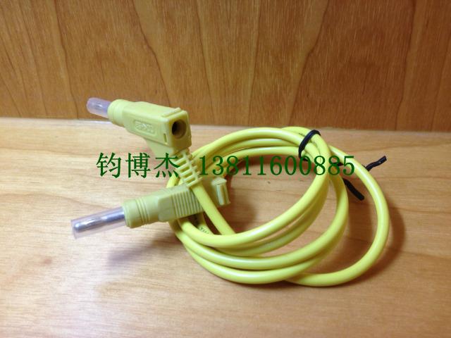4MM安全伸缩型香蕉插头连接线万用表链接线 仪器仪表测试线 1米