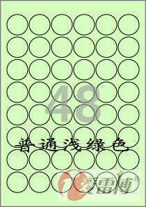 A4不干胶标签纸/彩色标签/韩国爱雷博/浅绿色标签CL586G-100张