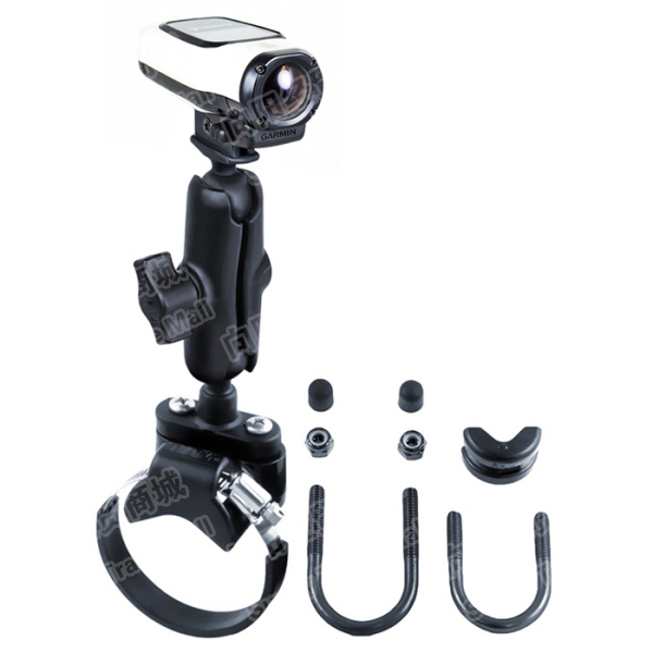 RAM-Mounts-Garmin VIRB 摩托车柄把车U型环钢带两用 固定支架