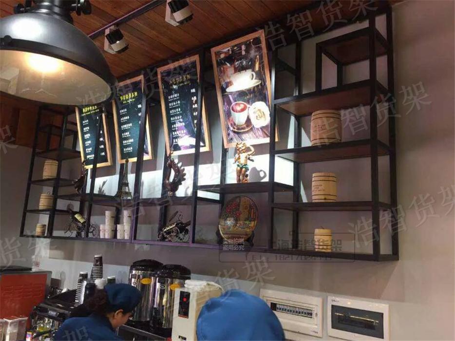 铁艺烤漆吊柜面包店柜台蛋糕展示柜面包架展示架面包高边货架上墙