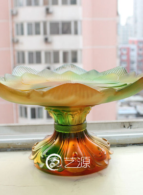 琉璃供盘烛台香道用品
