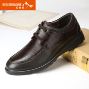 Red Dragonfly of autumn new genuine leather men's shoes fashion trend of the business casual wear men's shoes