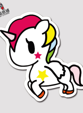 toki贴纸行李箱贴纸旅行箱贴纸摩托潮牌贴纸防水不留胶贴纸