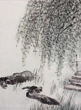 画三 自绘 国画册页 江南水乡