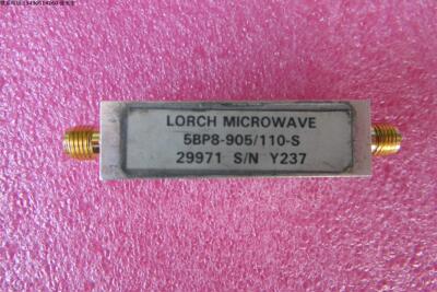 LORCH 5BP8-905/110-S  905MHz SMA母 RF 射频微波同轴带通滤波器