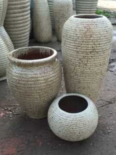 欧式红陶盆-素烧红陶罐-园艺用品-花园景观陶盆-红陶器-花钵