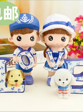 情侣桌面摆件结婚礼物家居装饰