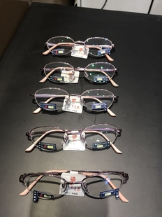 精益眼镜宝芝林感恩父母之心给父母最好礼物女BZL2057抗疲劳花镜