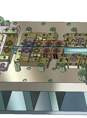 VISI 级进模 设计全过程教程 连续模20G教程 练习素材 简单学习